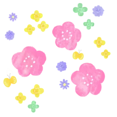 Möbelaufkleber 春のお花セット © MARI