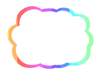 12色のカラフルな影のもこもこ