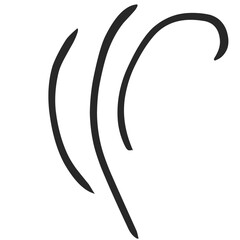 hot steam vector doodle