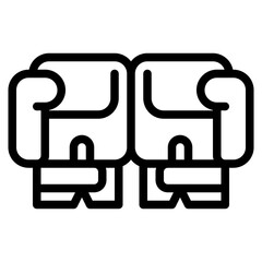 boxing sport activity competition icon