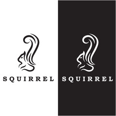 squirrel logo and vector with slogan design