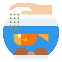fish raising pet fish activity icon