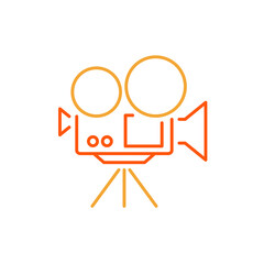 Video camera vector icon