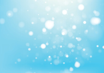 Blue bokeh abstract background. Vector illustration