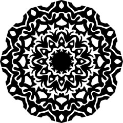 lace ornament, lace pattern, pattern, black and white mandala