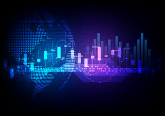 stock market and finance world concept background image