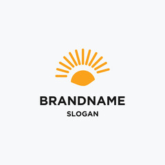 Fototapeta premium Sun logo template vector illustration design