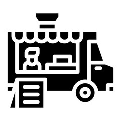 food truck delivery food vehicle icon