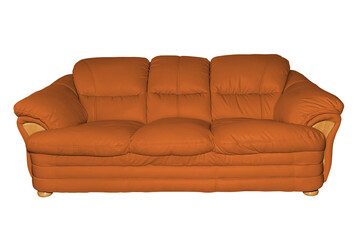 Luxury leather sofa.