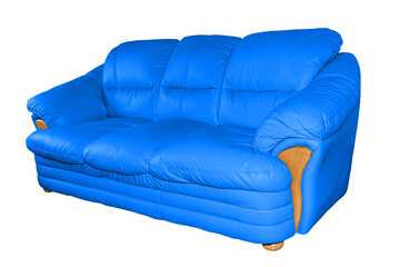 Luxury leather sofa.