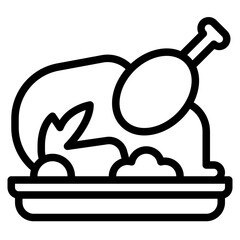 chicken food restaurant delivery icon