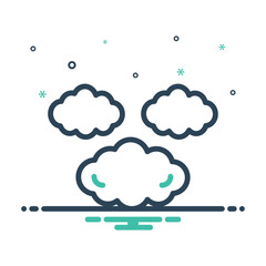 Mix icon for cloud