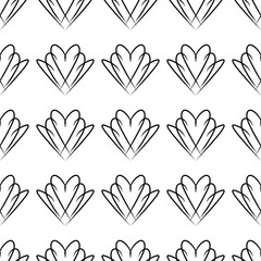 Hearts for Valentine's Day. A postcard with hearts for February 14. Seamless repeating pattern. Background for scrapbooking, albums, advertising, printing, websites, mobile screensavers, bloggers.