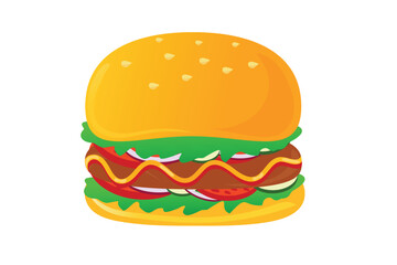 Hamburger vector design.
