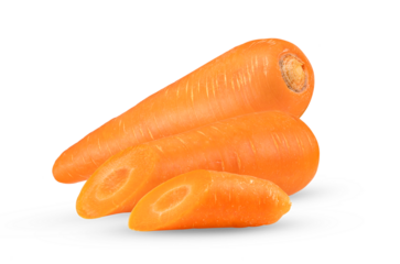 Carrot isolated on alpha layer