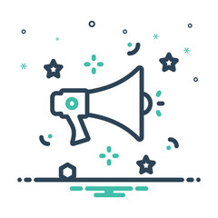 Mix icon for advertisement 