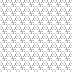 Biochemistry Hexagonal Chemical Structure Linear vector Seamless Pattern