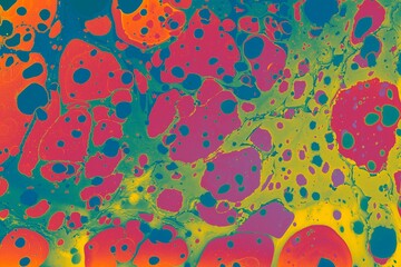Illustration of abstract colorful marble pattern texture - Ebru art