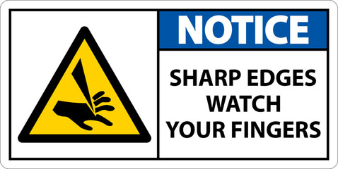 Notice Sharp Edges Watch Your Fingers On White Background
