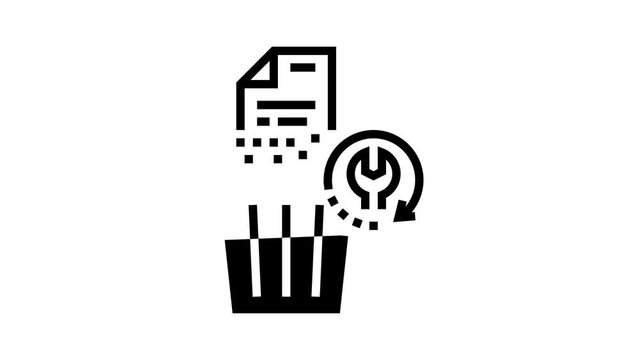 remote recovery line icon animation