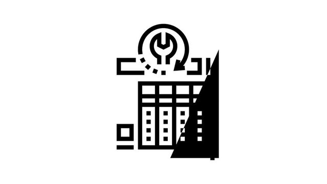 nas data recovery line icon animation