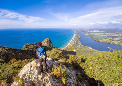 Mount Circeo (Latina, Italy) - The famous mountain on the Tirreno sea, in the province of Latina, very popular with hikers for its beautiful landscapes.