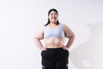 太った女性のポートレート