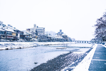 冬の鴨川