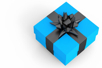 Gift boxes with ribbon and bow isolated on white background. greeting design