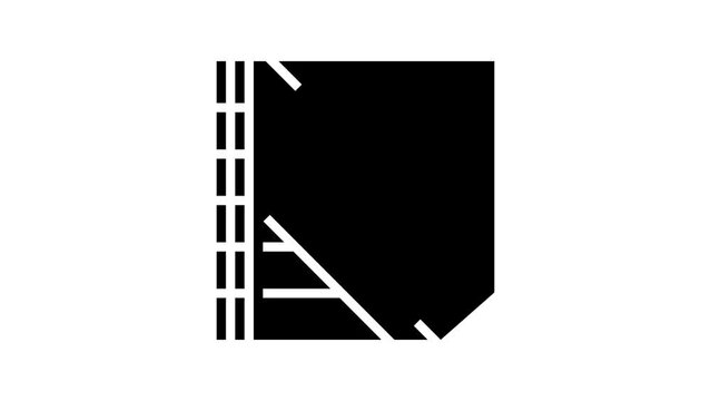 polycarbonate thermoplastic line icon animation