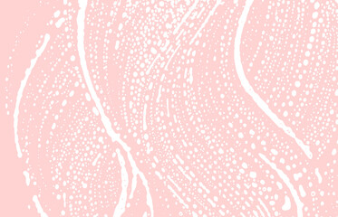 Grunge texture. Distress pink rough trace. Gorgeou