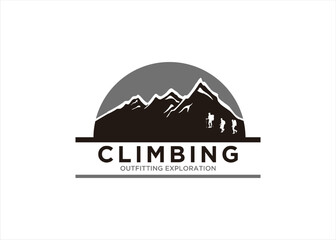 Fototapeta na wymiar mountain logo design