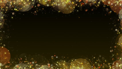 Christmas snowflakes frame elegant background with copy space.