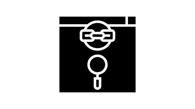 link estimation line icon animation