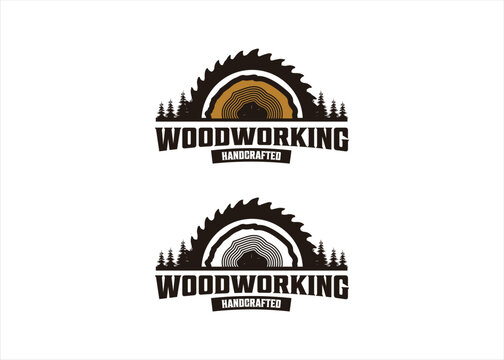 carpenter logo design woodworking business