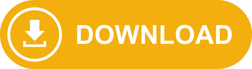 Download icon orange rectangular button isolated 