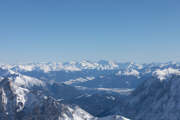 snow covered mountains