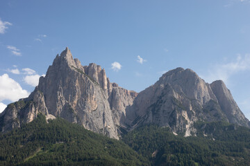 mountains and clouds