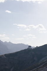 Naklejka premium mountains and clouds