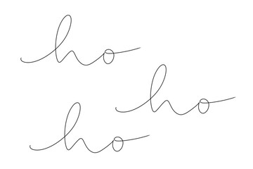 ho ho ho fineline handlettering weihnachten	