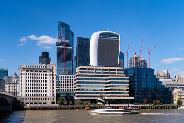 Naklejka premium View of the city of London Skyline, UK