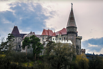 Medieval castle with a beautiful architecture from Romania