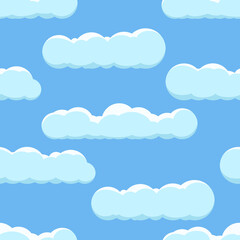 Seamless background with clouds