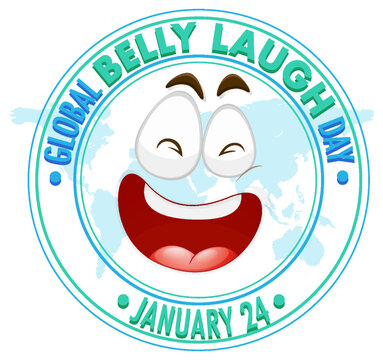 Global belly laugh day logo banner