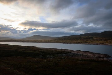 Scenic view of Scottish Highlands near Kinlochleven, Scotland