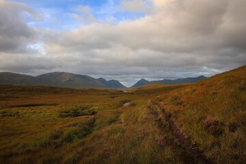 Fototapeta na wymiar Scenic view of Scottish Highlands near Kinlochleven, Scotland