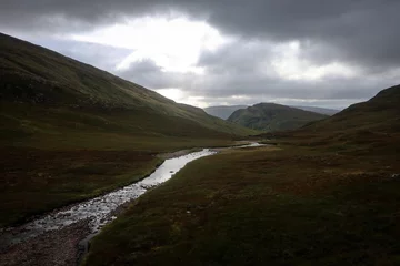 Fototapeten Scenic landscape of Scottish Highlands near Kinlochleven, Scotland © free2trip