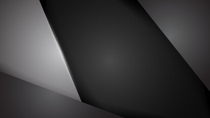 Abstract metal background with metal plate over black brushed metallic texture