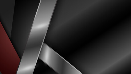 Abstract metal background with metal plate over black brushed metallic texture