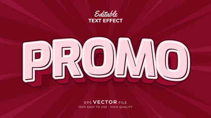 Super promo for big sale typography premium editable text effect